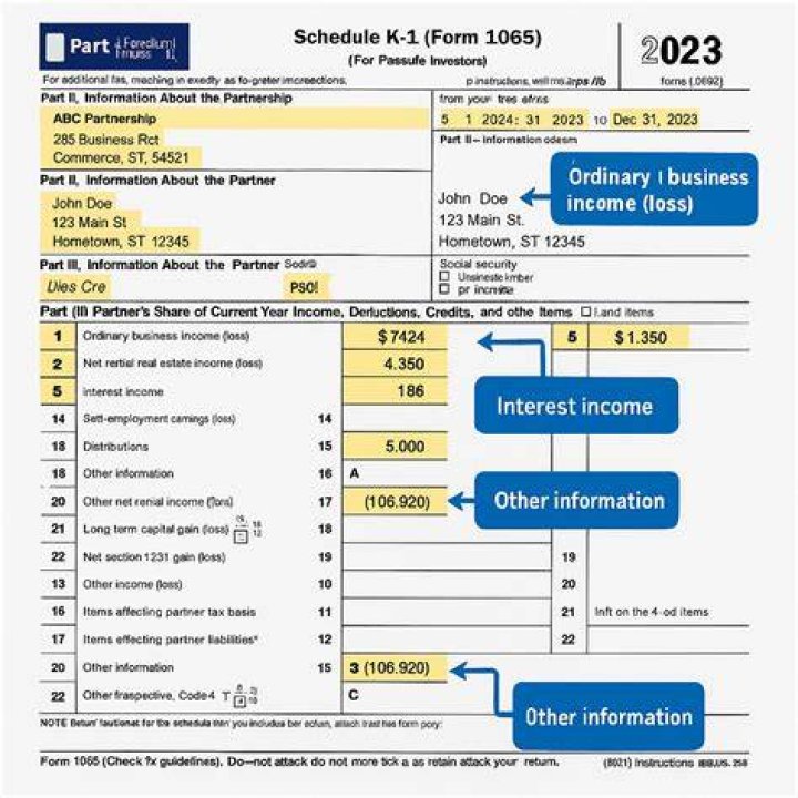 Can a partnership not report income on the K-1?