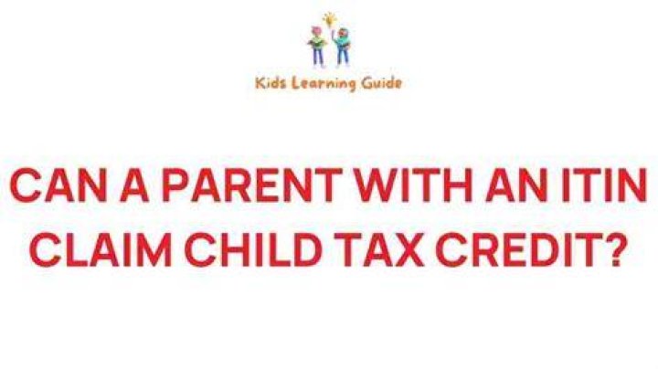 Can a person with an ITIN claim the child tax credit?