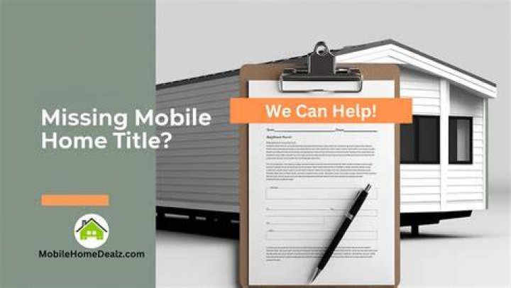 Can a title still be transferred to a mobile home?