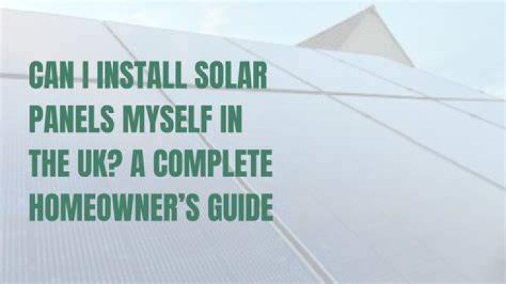 Can I buy and install solar panels myself?