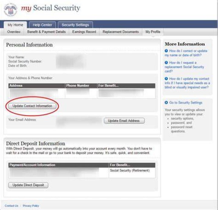 Can I call the Social Security office to change my address?