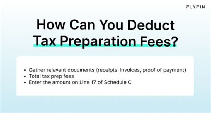 Can I deduct professional fees?