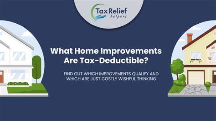 Can I use home improvements as a tax deduction?