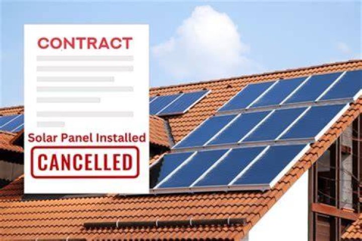 Can you cancel solar panel contract?
