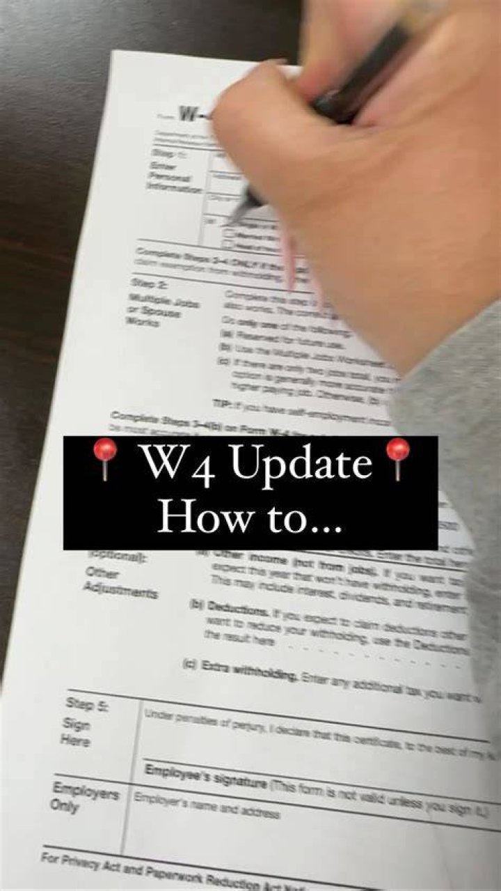 Do you have to update your W-4 every year?