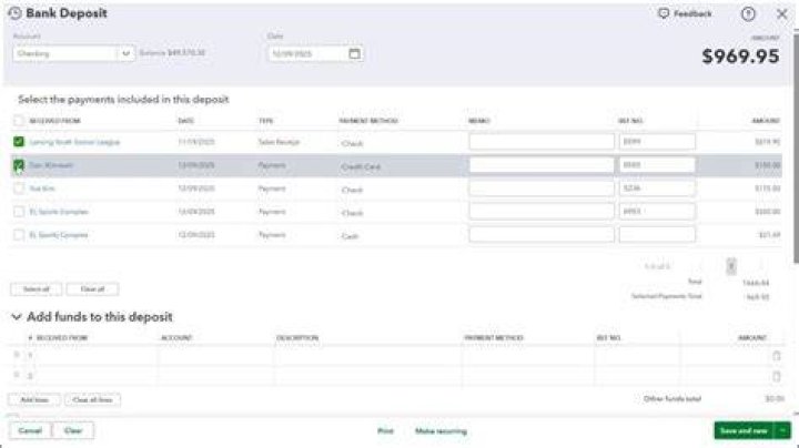 How do I record a vendor deposit in Quickbooks?