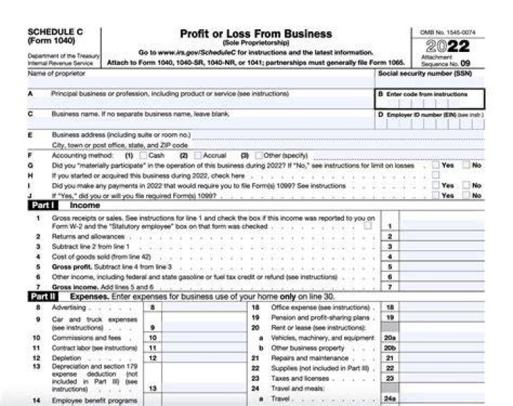 How do I report income on Schedule C?