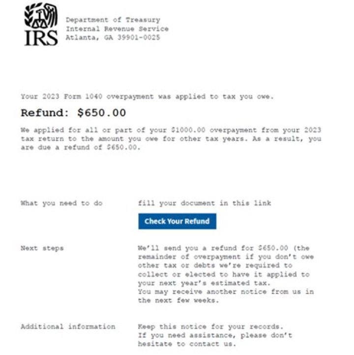How do I request a refund from the IRS?