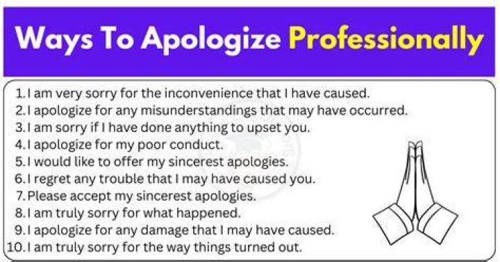 How do you apologize for questions?