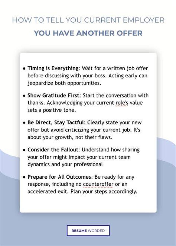 How do you negotiate a current employer offer?