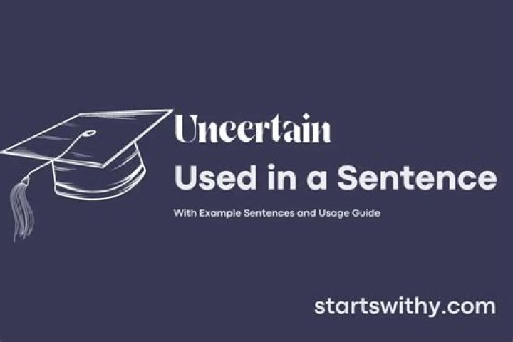 How do you use uncertain in a sentence?