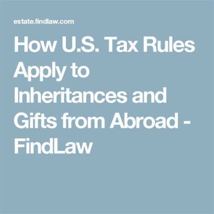 How does US tax rules apply to inheritances and gifts from abroad?