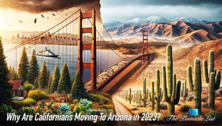 How many Californians moved to Arizona?