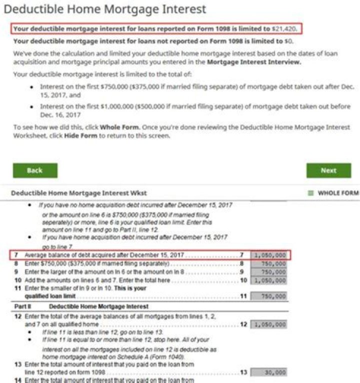 Is mortgage interest received tax deductible?