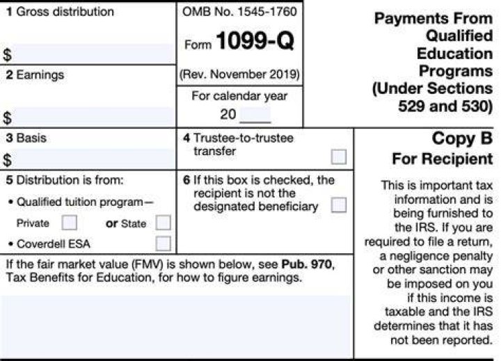 Is the amount of income reported on 1099-q taxable?