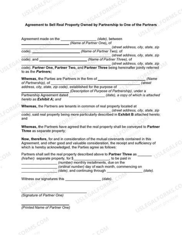 Is the property owned by a partnership or a partnership?