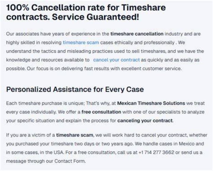 Is timeshare cancellation a scam?