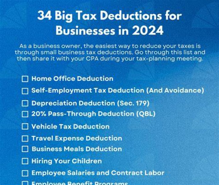 What are the tax deductions for 2018 tax year?