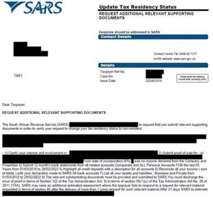 What does SARS Code 3606 mean?