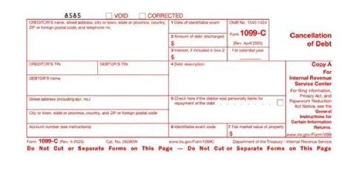 What happens if 1099-C is not filed?