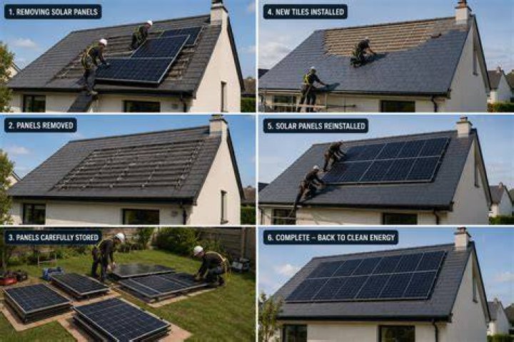 What happens if you have to replace your roof and you have solar panels?