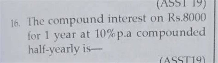 What is the compound interest on 8000?