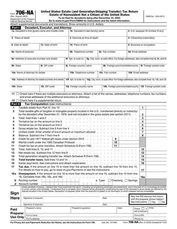 What is the due date for Form 706?