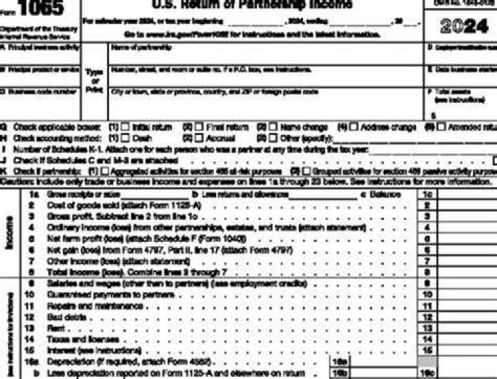 When do I need to update my partnership tax return?