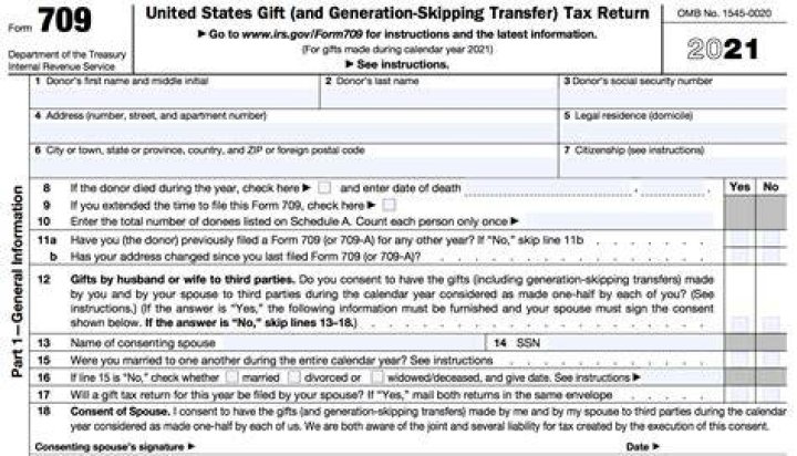 When do you need to fill out Form 709?