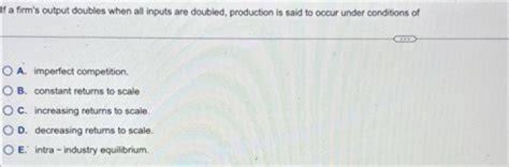 When the size of a factory and all its associated inputs doubles and as a result output more than doubles?