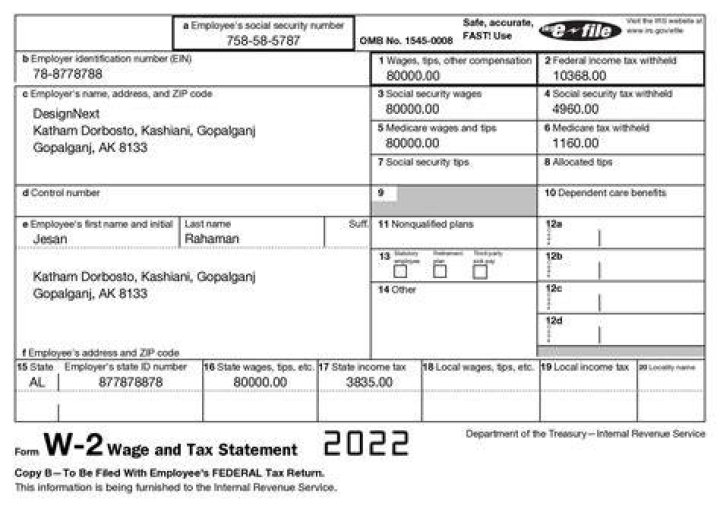 Which block on w2 is taxable income?