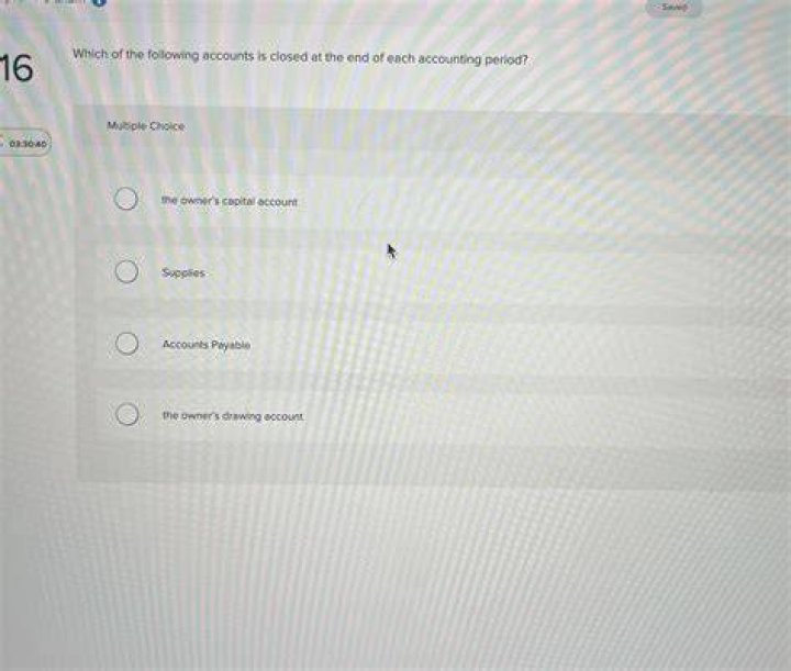 Which of the following accounts is closed?