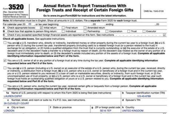 Who should file Form 3520?